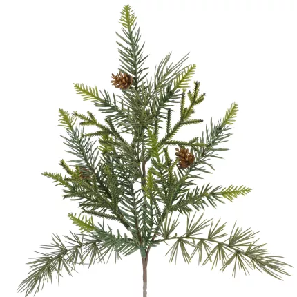 Branche artificielle de SAPIN mixte et pomme de pin 45 cm