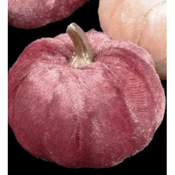 CITROUILLE artificielle velours 7.5 cm