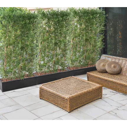 mis en situation HAIE artificielle BAMBOU dense japenese plast 90 à 180 cm largeur 110 cm