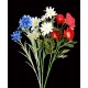 bouquet artificiel  bleu blanc rouge  22 cm