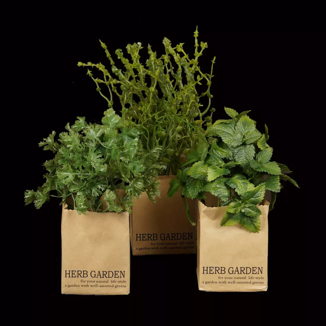 HERBES artificielles AROMATIQUES en sac papier modèle A