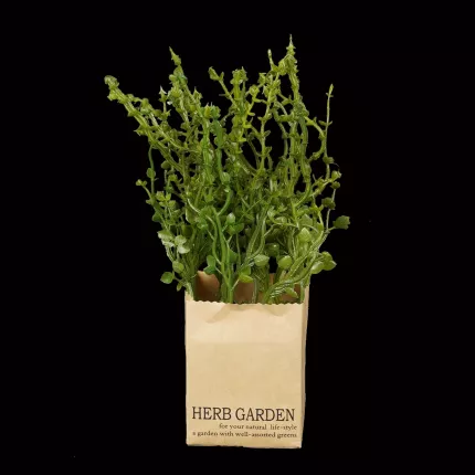 HERBES artificielles AROMATIQUES en sac papier 16 à 24 cm vendu par 3