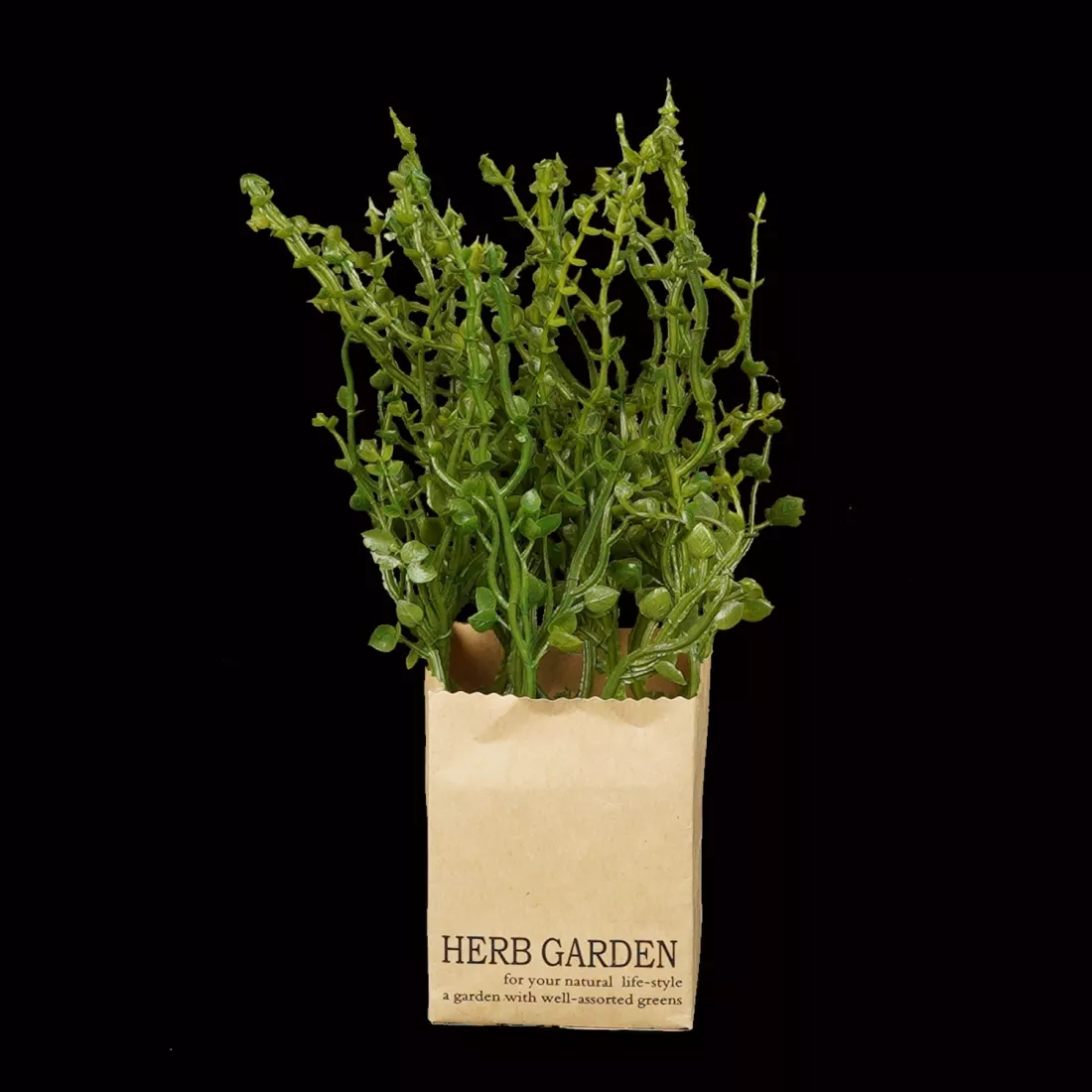 HERBES artificielles AROMATIQUES en sac papier 16 à 24 cm vendu par 3