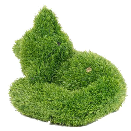 RENARD couché en pelouse synthétique 31 cm