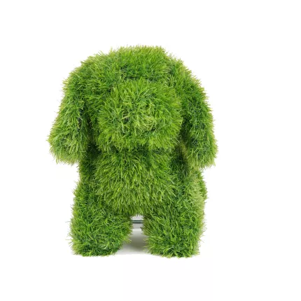 CHIEN en gazon synthétique 33 cm de face