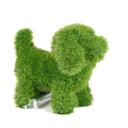 CHIEN en gazon synthétique 33 cm de profil