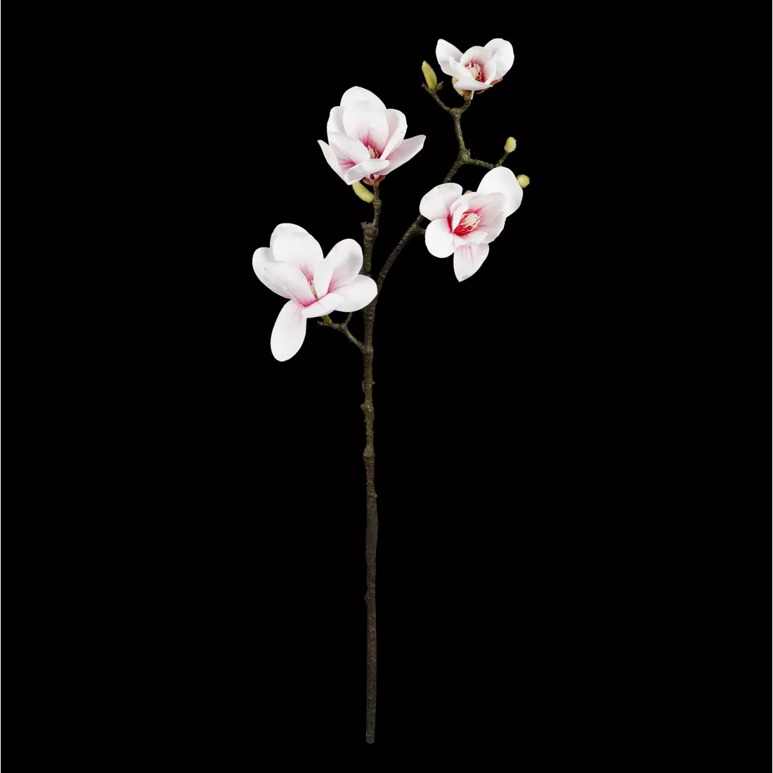 branche MAGNOLIA artificiel 82 cm blanc avec sa tige