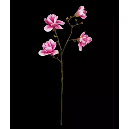 branche MAGNOLIA artificiel 82 cm rose avec sa tige