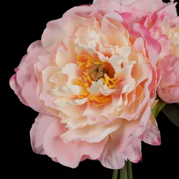 fleurs bouquet de PIVOINE artificielles 25 cm rose