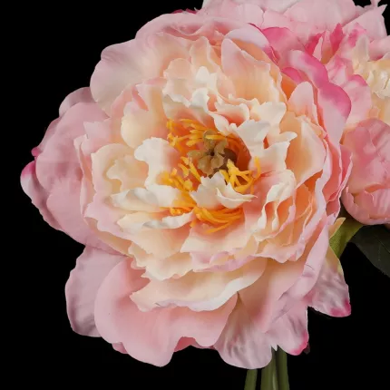 fleurs bouquet de PIVOINE artificielles 25 cm rose