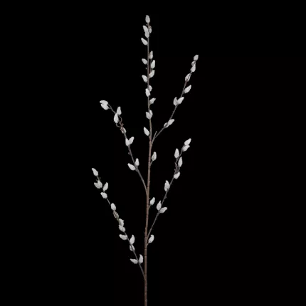 Branche de Bourgeons artificiels 85 cm sur fond noir