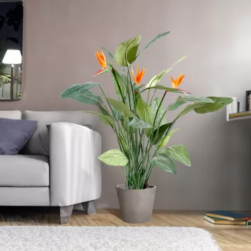STRELITZIA  artificiel dans un salon