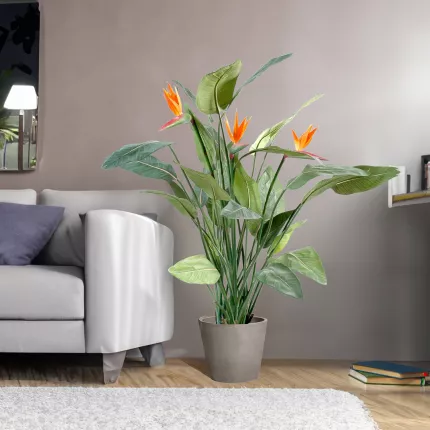 STRELITZIA  artificiel dans un salon