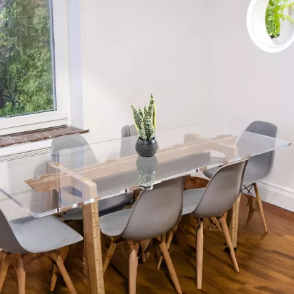 mise en situation SANSEVIERIA artificielle 49 cm en pot déco dans une salle de réunion en entreprise