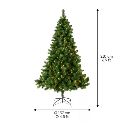 SAPIN artificiel Impérial pré-illuminé 120 cm à 210 cm