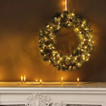 couronne de SAPIN canadien artificielle 50 cm