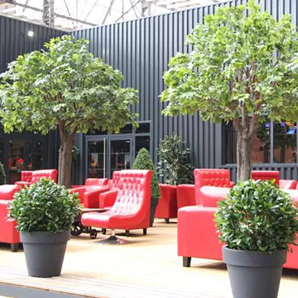 LAURIER artificiel BOULE LUXE diam 25 à 130 cm dans hall d'accueil