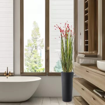 mise en situation graminée CORAIL artificielle 120 cm dans une salle de bains