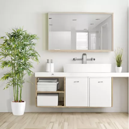 mis en situation BAMBOU artificiel NEW cannes vertes 120 à 210 cm