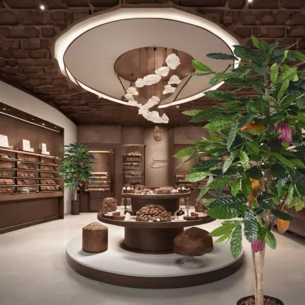 mis en situation CACAOYER artificiel 210 cm