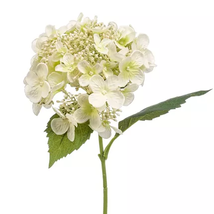 HORTENSIA artificiel macrophylla 50 cm blanc