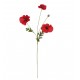 COQUELICOT artificiel 3 fleurons 65 cm rouge