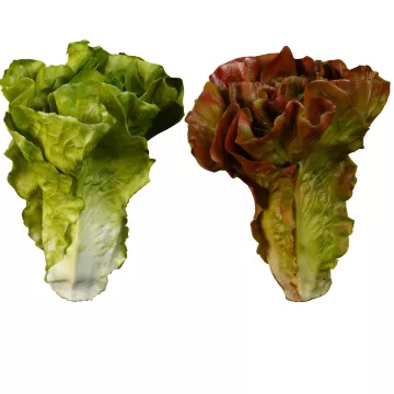 Salade LAITUE artificielle verte ou brune 16 cm