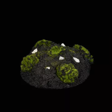 MOTTE de terre et mousse artificielle de 15 cm