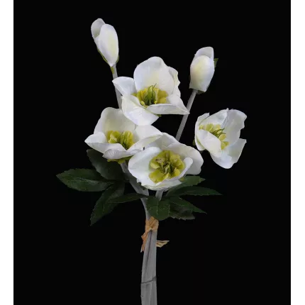 Hellebore artificielle en botte 39 cm