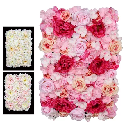 MUR ROSES PIVOINES HORTENSIAS 40 x 68 cm