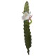 cactus cierge artificiel fleuri fushia ou blanc 52 cm