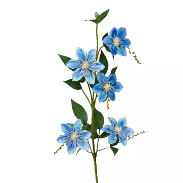 CLEMATITE artificielle bleue 79 cm