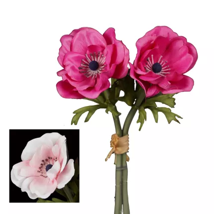 ANEMONES artificielles 27 cm