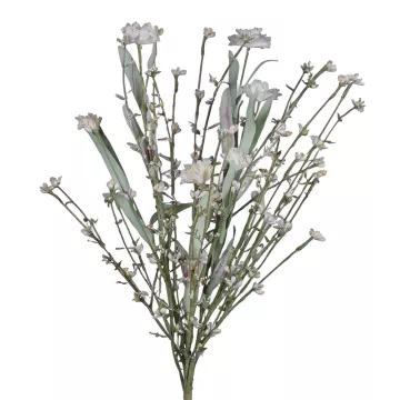 fleurs champêtre esprit séché 52 cm blanc