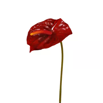 ANTHURIUM artificiel rouge 69 cm