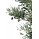 OLIVIER artificiel NEW tronc noueux 150 à 210 cm (olives noires)