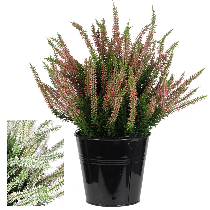 PASCH® Fleurs artificielles en pot (35 cm) - Lot de 3 orchidées artificielles, en pots en céramique brillante, fleurs artificielles, orchidées artificielles (composition blanche