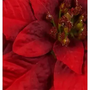 coeur POINSETTIA artificiel (Etoile de Noël) 33 cm