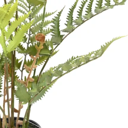 feuilles et crosse de FOUGERE artificielle des bois plast en pot 65 et 80 cm