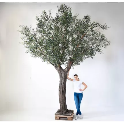 hauteur sous feuille OLIVIER artificiel arbre 380 cm