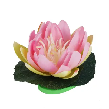 Nénuphar flottant diamètre rose 17 cm