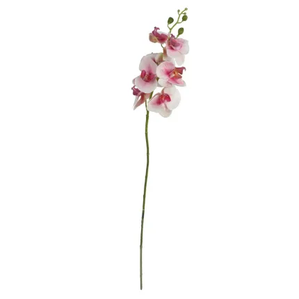 ORCHIDEE phalaenopsis artificielle 80 cm rose en tige