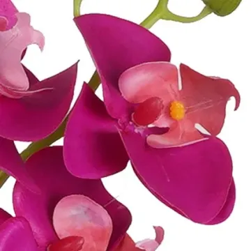 coeur fleurs ORCHIDEE phalaenopsis artificielle 80 cm fushia