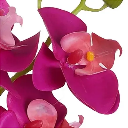 coeur fleurs ORCHIDEE phalaenopsis artificielle 80 cm fushia