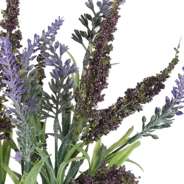 fleurs LAVANDE artificielle en panier 30 cm
