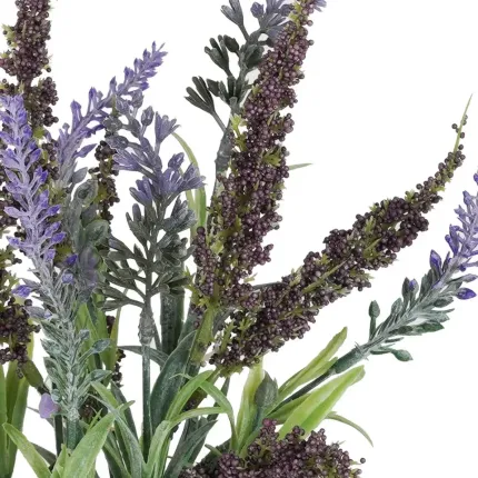 fleurs LAVANDE artificielle en panier 30 cm