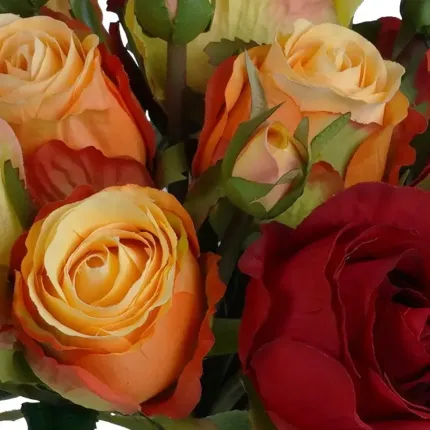 fleurs bouquet de ROSES artificiel 28 cm