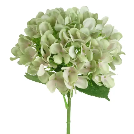 fleurs HORTENSIA artificiel vert 65 cm