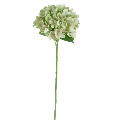 HORTENSIA artificiel vert 65 cm en tige