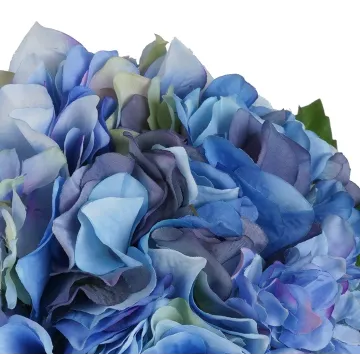 fleurs bouquet d' HORTENSIA artificiel 30 cm bleu
